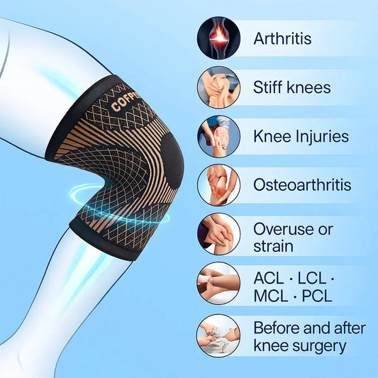CopperInfused™ Compression Knee Sleeve Reliefly