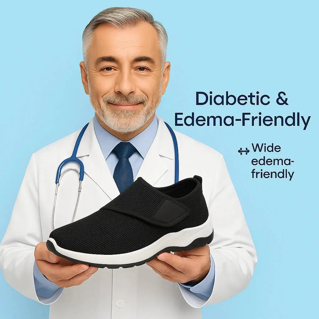 SwellEase™ Men’s diabetic shoes with extra-wide fit 