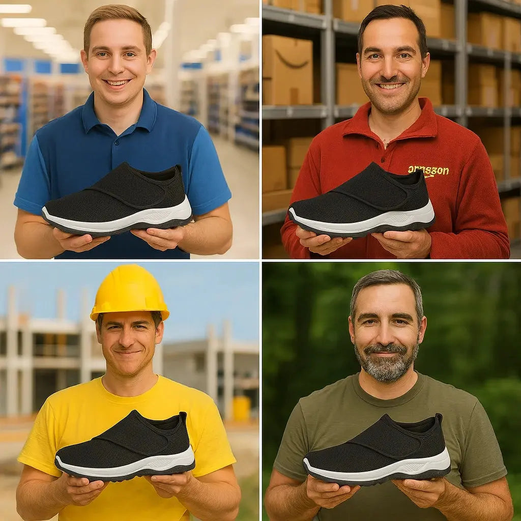 SwellEase™ Men’s diabetic shoes with extra-wide fit 