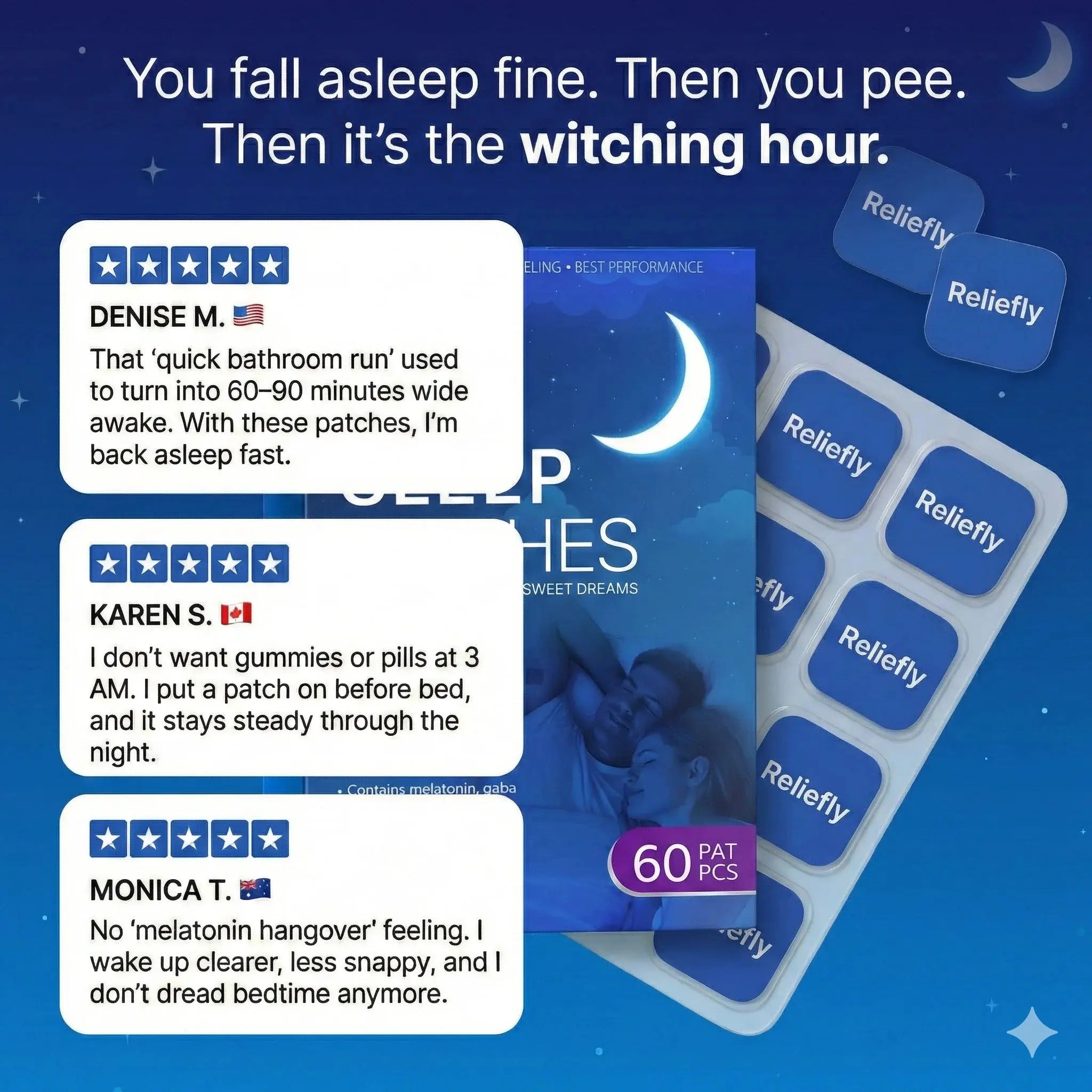 BioRest™ Melatonin Sleeping Patches