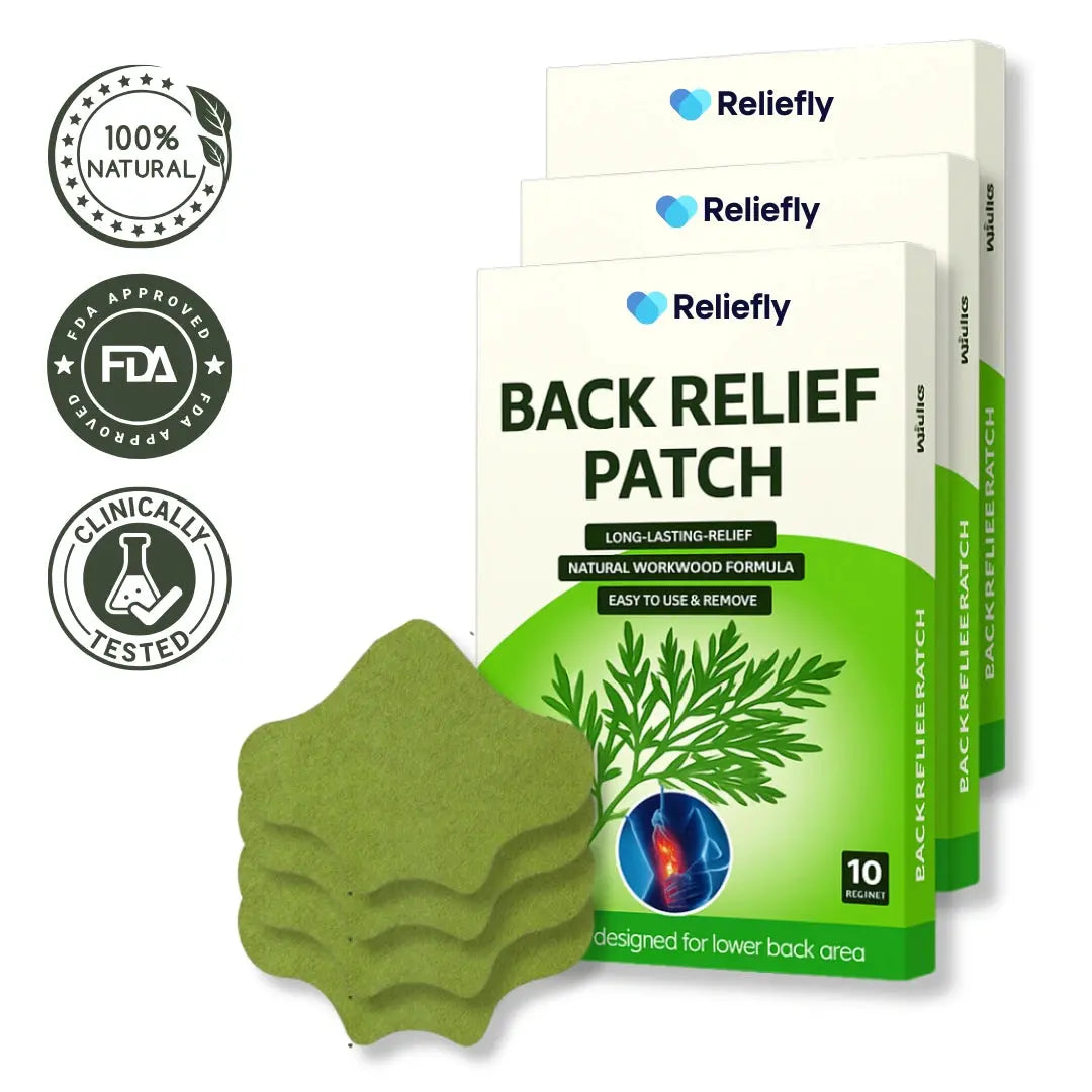 Reliefly back patches