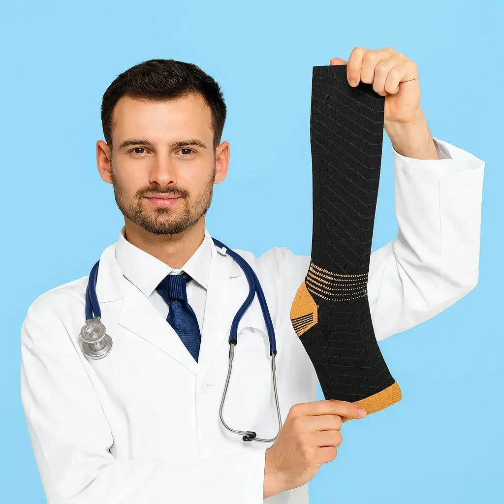 CopperCare™ Compression Socks for Men Women 15-20 mmHg Ankle Support 
